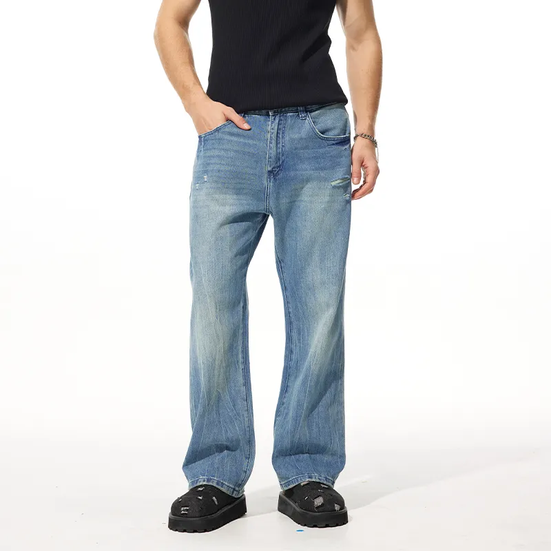 FAIRWHALE Jeans Unisex Denim Blue-4