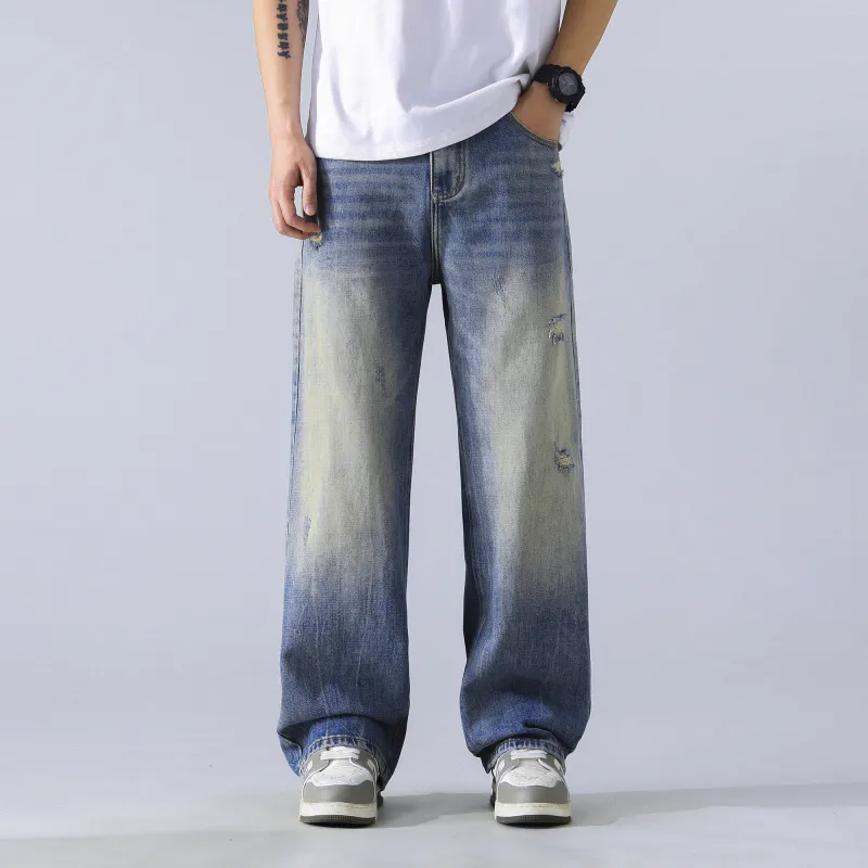 FAIRWHALE Jeans Unisex Gradient Blue-5
