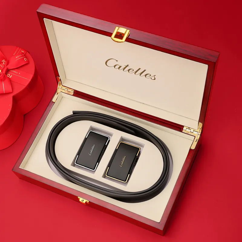 CATELLES Top Grain Cow Leather Belts Men's 3.5cm-3