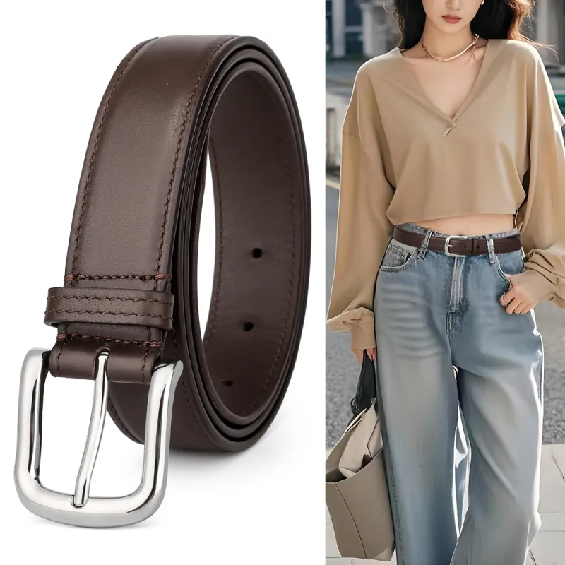 CATELLES Top Grain Cow Leather Belts Women's 3cm-7