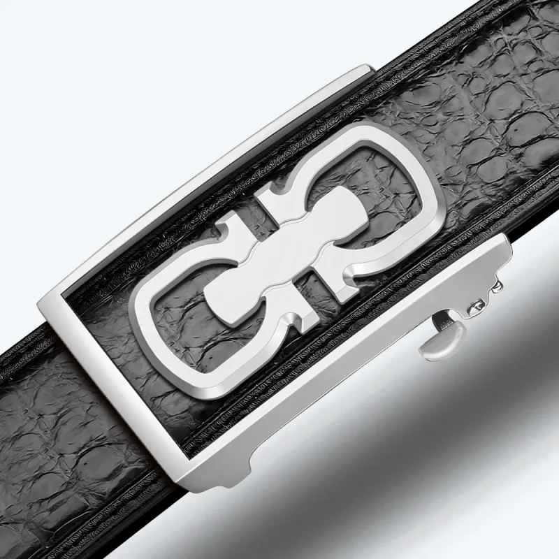 CATELLES Patchwork Free Crocodile Leather Leather Belts Men's 3.8cm-5