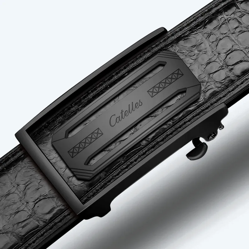 CATELLES Crocodile Leather Leather Belts Men's 3.5cm/3.8cm-19