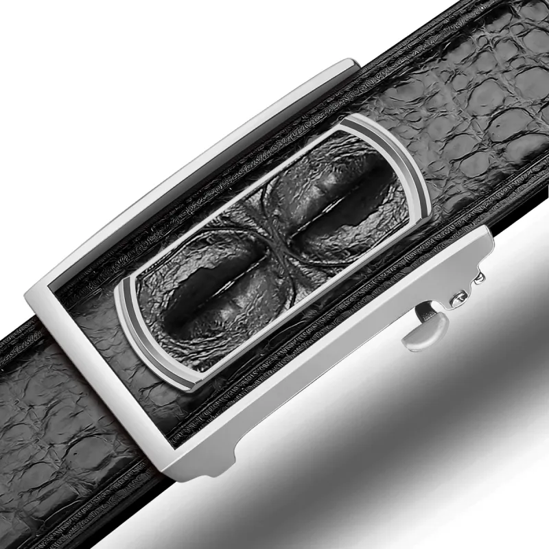 CATELLES Crocodile Leather Leather Belts Men's 3.5cm 3.8cm-5
