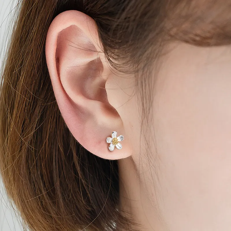 PAYMERY S999 Fine Silver Stud Earrings Women's-3
