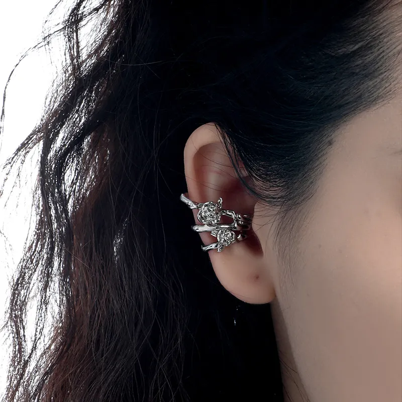 PAYMERY Alloy Clip On Earrings Women's-5