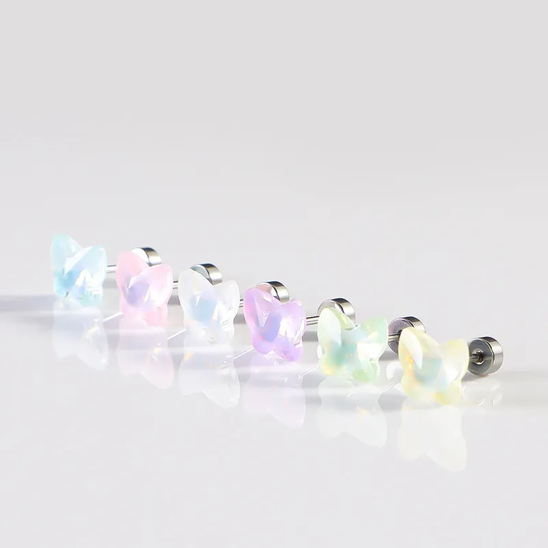 PAYMERY Titanium Steel Stud Earrings Unisex-14