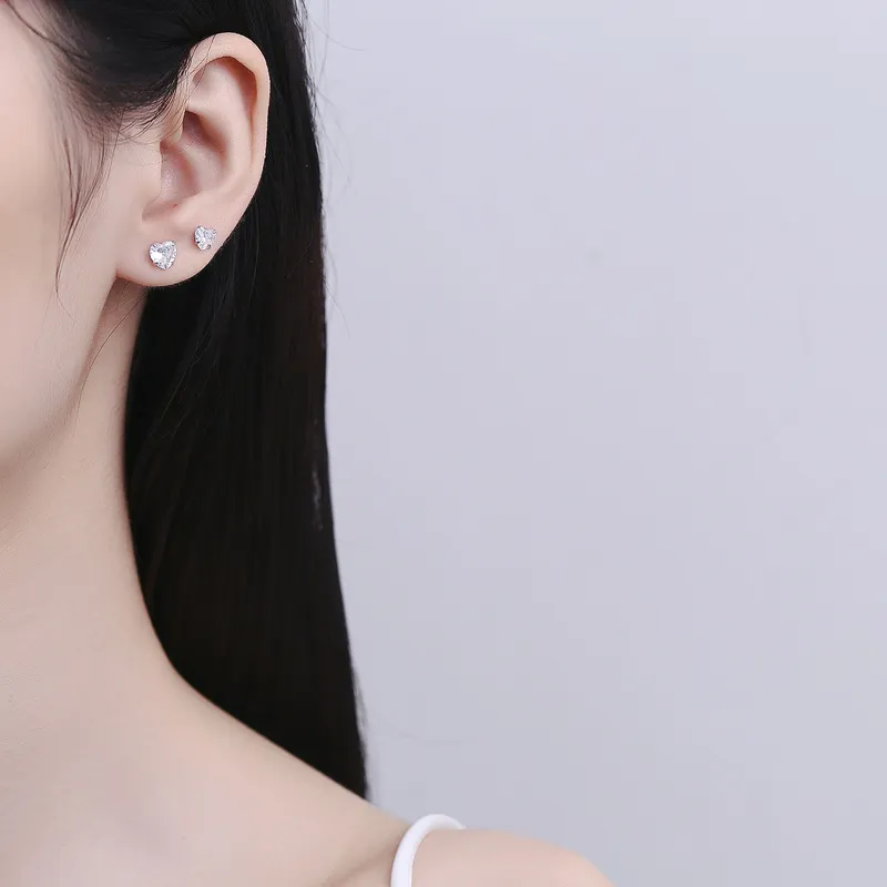 PAYMERY S925 Sterling Silver Stud With Alloy Stud Earrings Women's-3