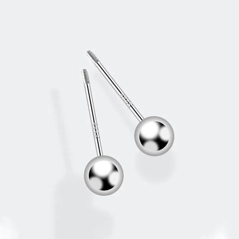 PAYMERY S999 Fine Silver Stud Earrings Women's White-2