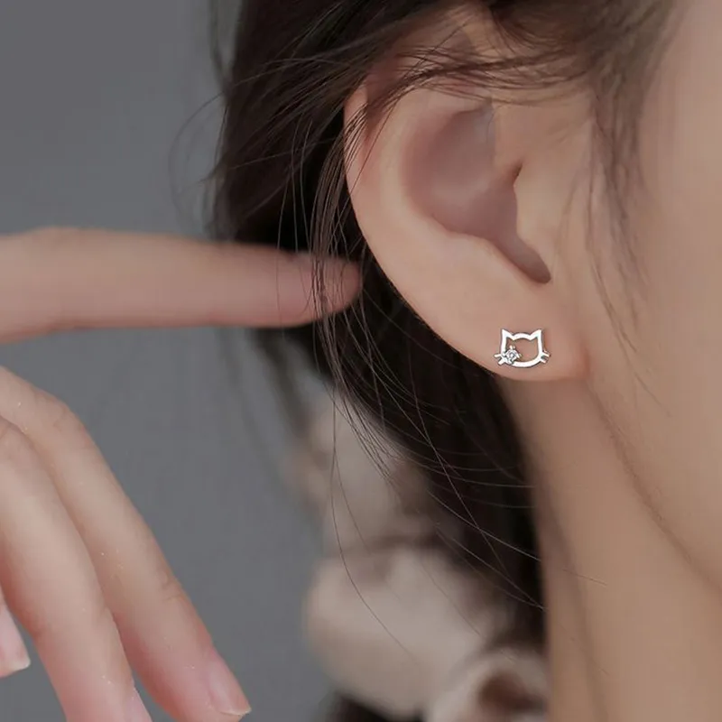PAYMERY S925 Silver Stud Earrings Women's-3