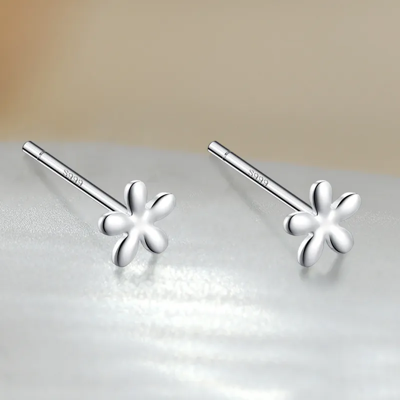 PAYMERY S999 Fine Silver Stud Earrings Women's-1
