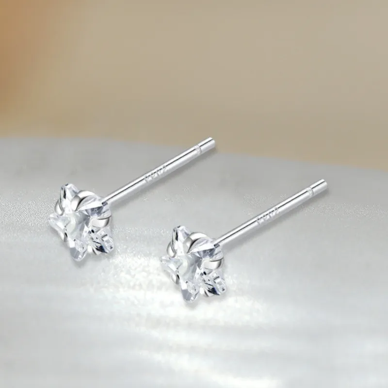 PAYMERY S999 Fine Silver Stud Earrings Women's-2