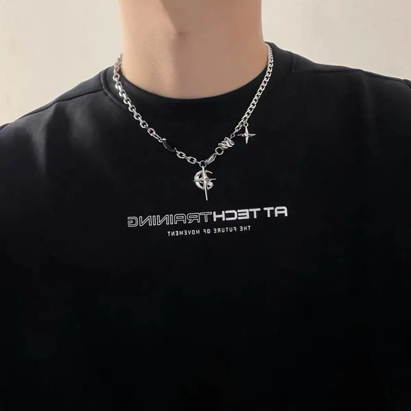 CRUISO Titanium Steel Necklaces Unisex-4