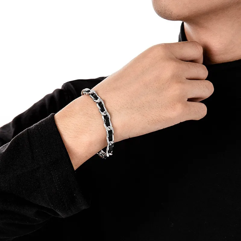 CRUISO Leather Metal Bracelets Unisex-2