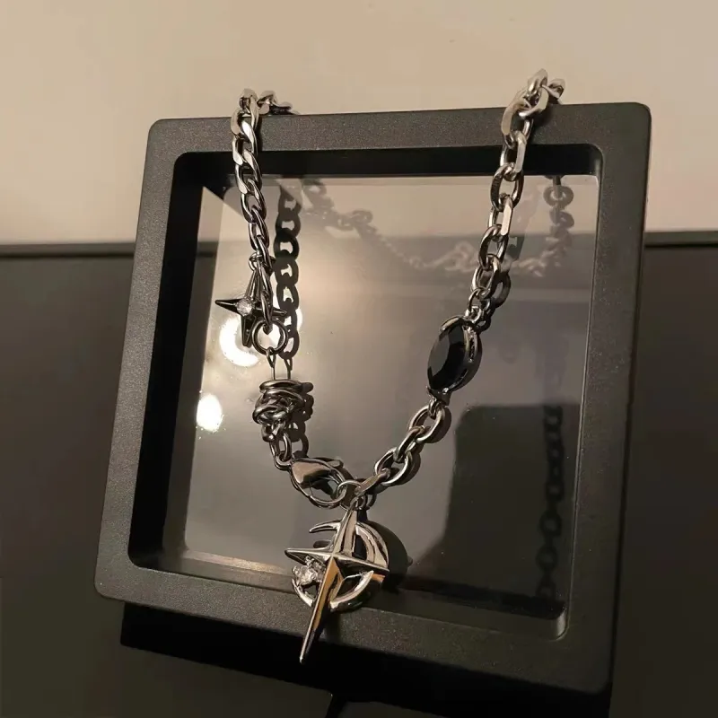 CRUISO Titanium Steel Necklaces Unisex-3