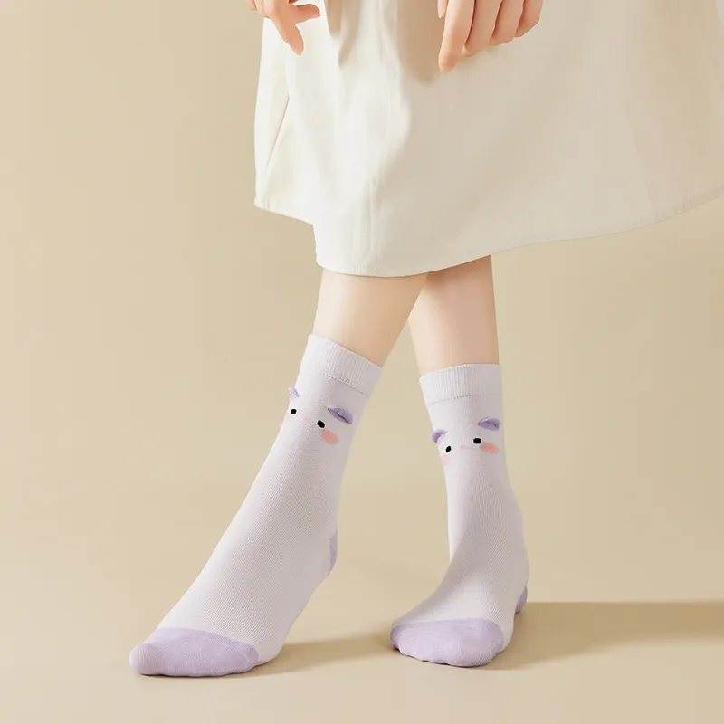 Caramella Mid Calf Socks Women's 5 Pack-17