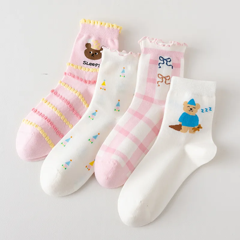 Caramella Mid-Calf Socks Women's 4 Pack-4