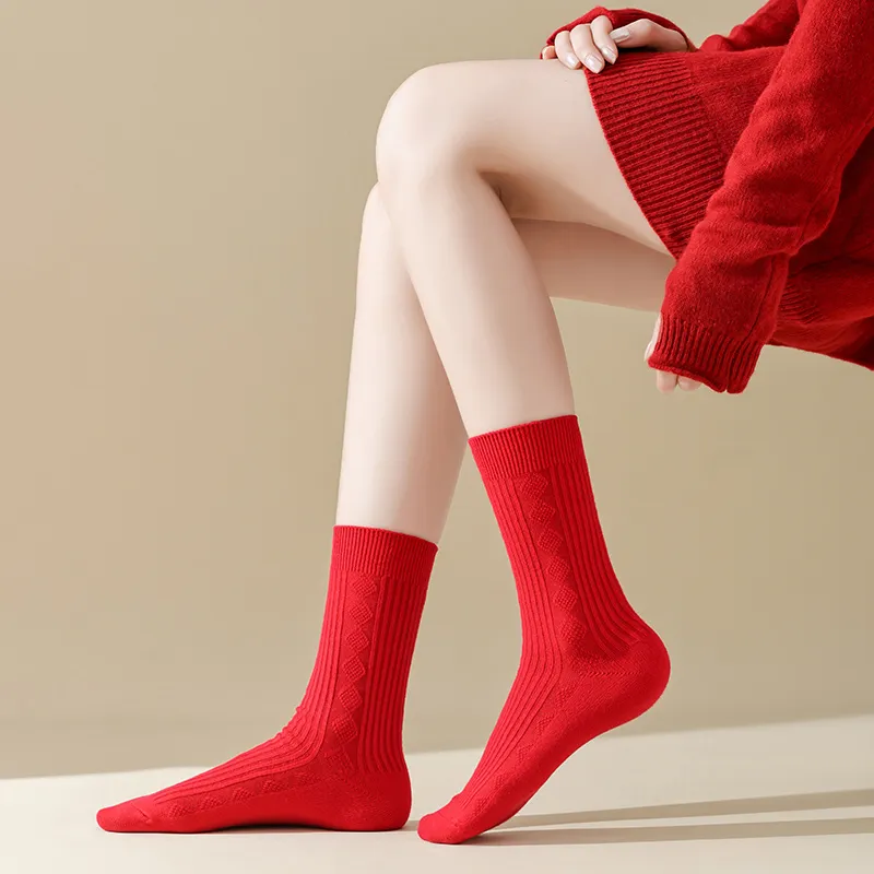 Caramella Mid Calf Socks Women's Combo Set-33