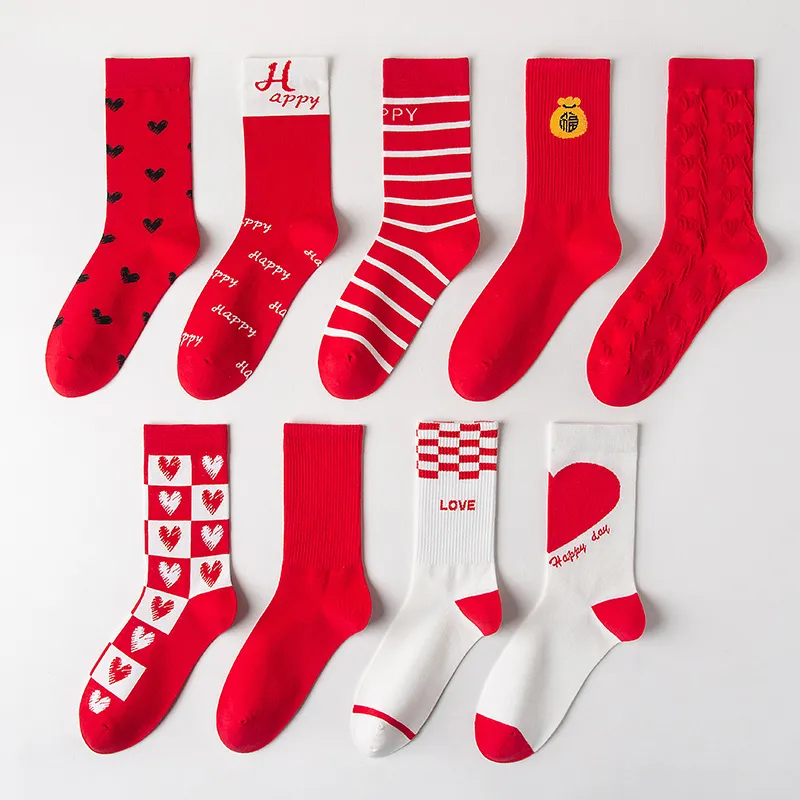 Caramella Mid Calf Socks Unisex Combo Set-3