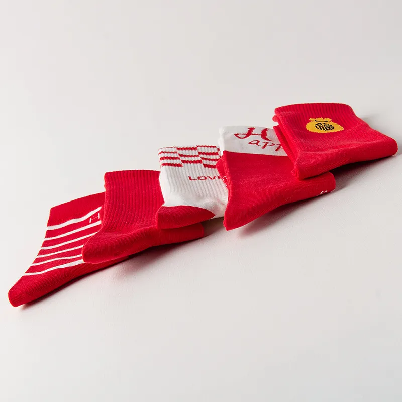 Caramella Mid Calf Socks Unisex Combo Set-9