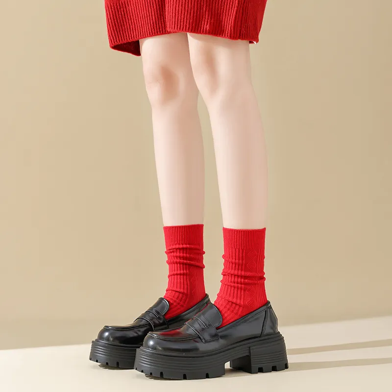 Caramella Mid Calf Socks Women's Combo Set-26