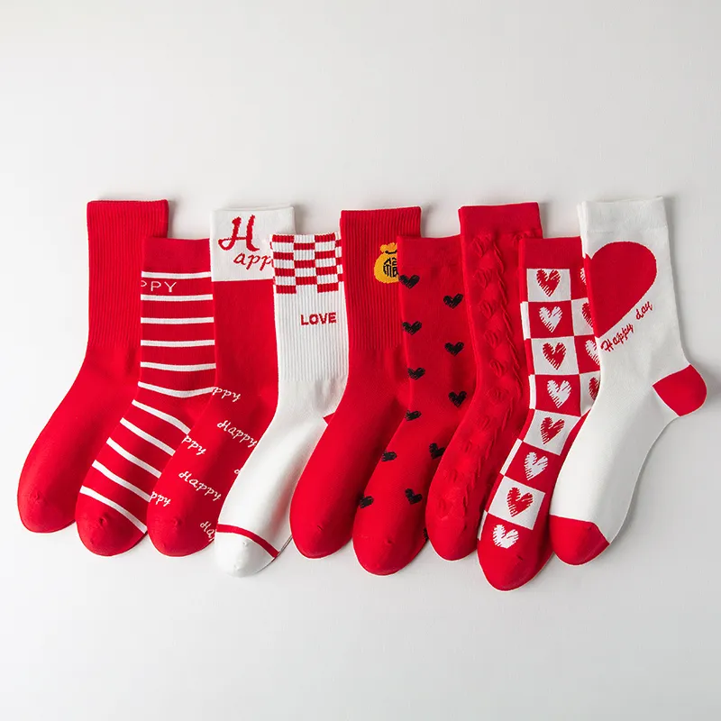 Caramella Mid Calf Socks Unisex Combo Set-4