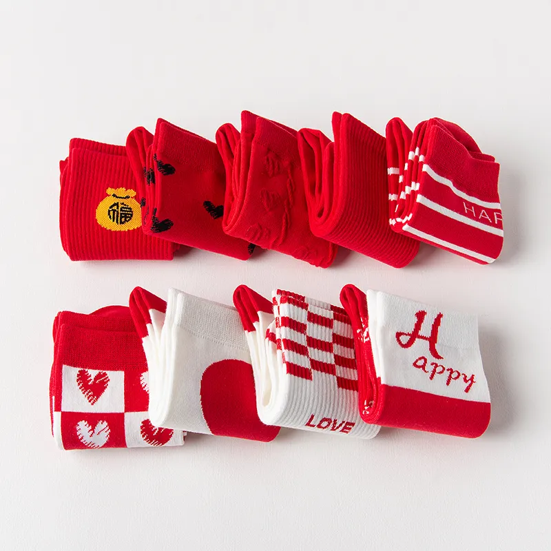 Caramella Mid Calf Socks Unisex Combo Set-18