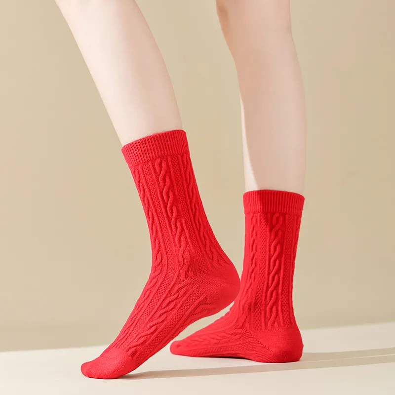 Caramella Mid Calf Socks Women's Combo Set-4