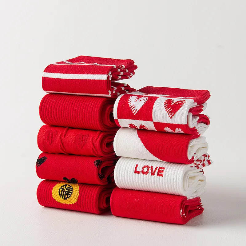 Caramella Mid Calf Socks Unisex Combo Set-16