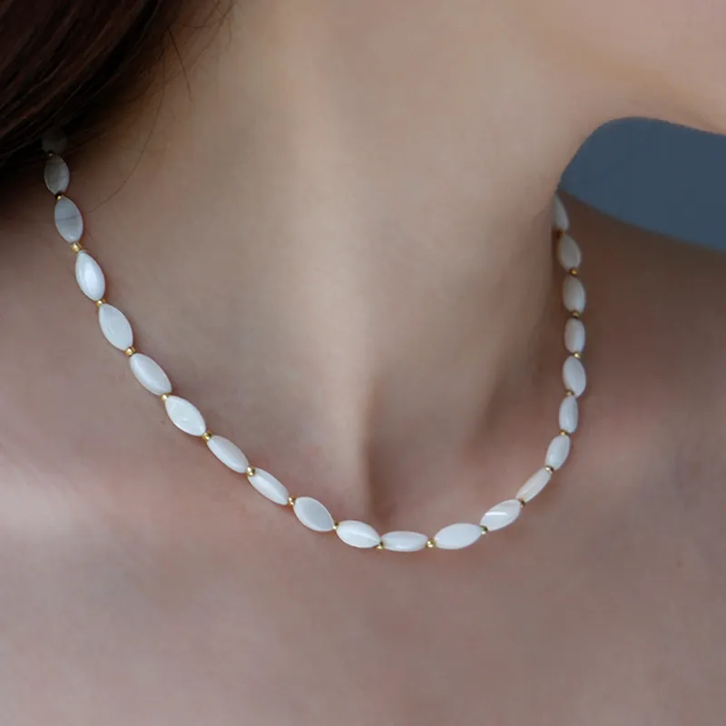 GITHA Mother Of Pearl Necklaces Women's-4