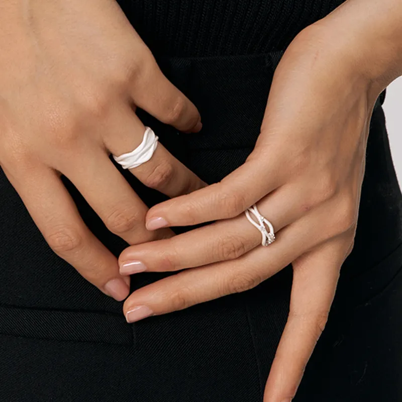 GITHA 925 Sterling Silver Rings Unisex-1
