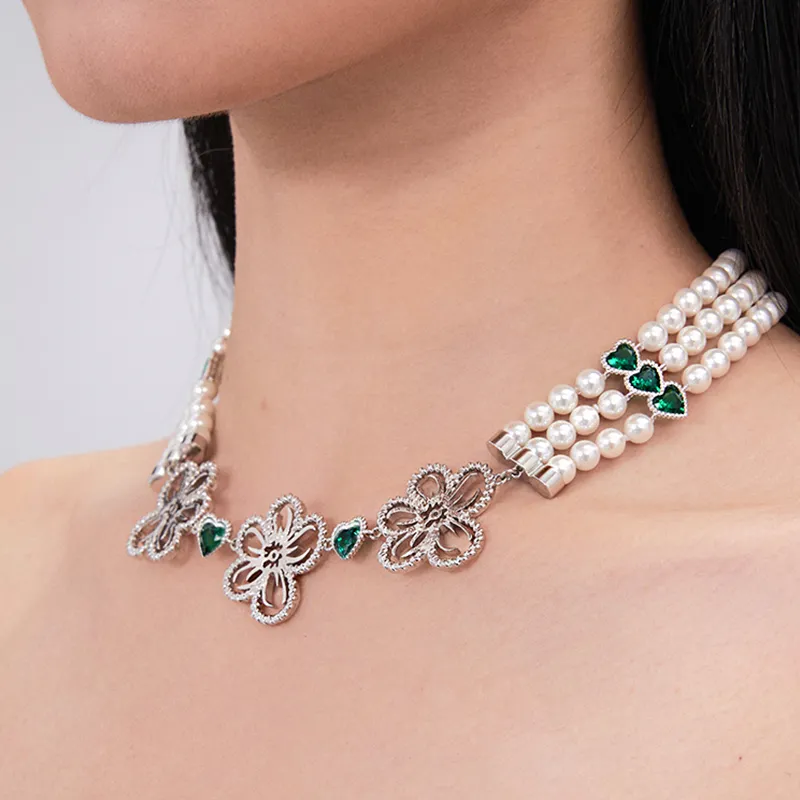 GITHA Synthetic Cubic Zirconia Necklaces Women's-3