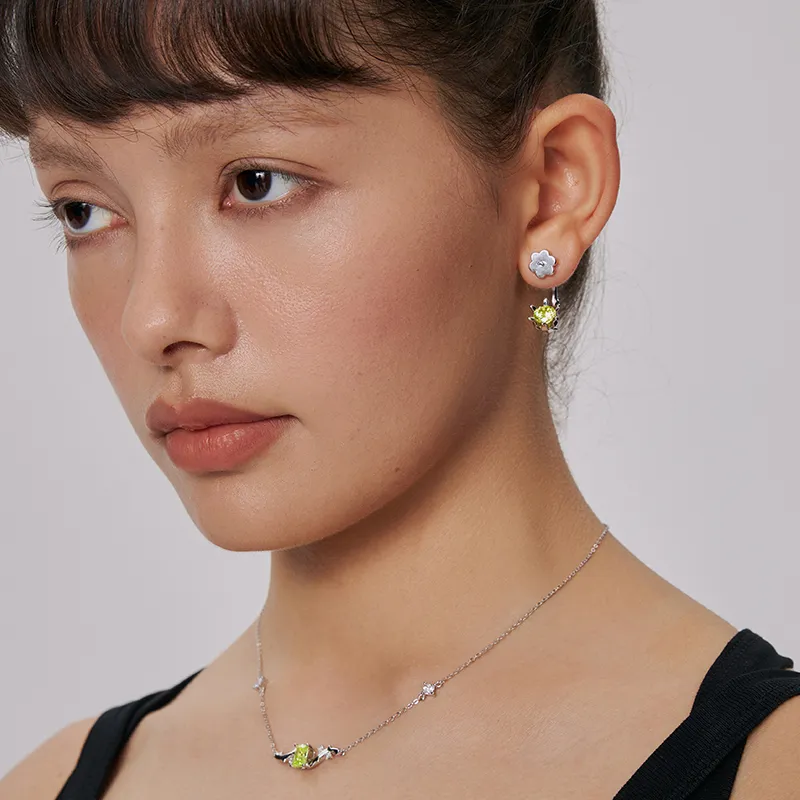 GITHA Synthetic Cubic Zirconia Earrings Unisex-3