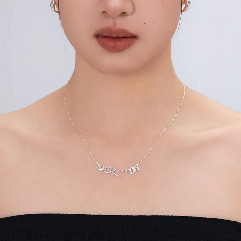 GITHA 925 Sterling Silver Necklaces Unisex-1