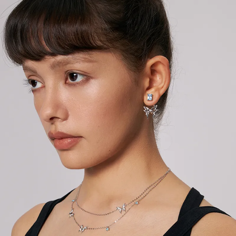 GITHA Synthetic Cubic Zirconia Earrings Women's-4