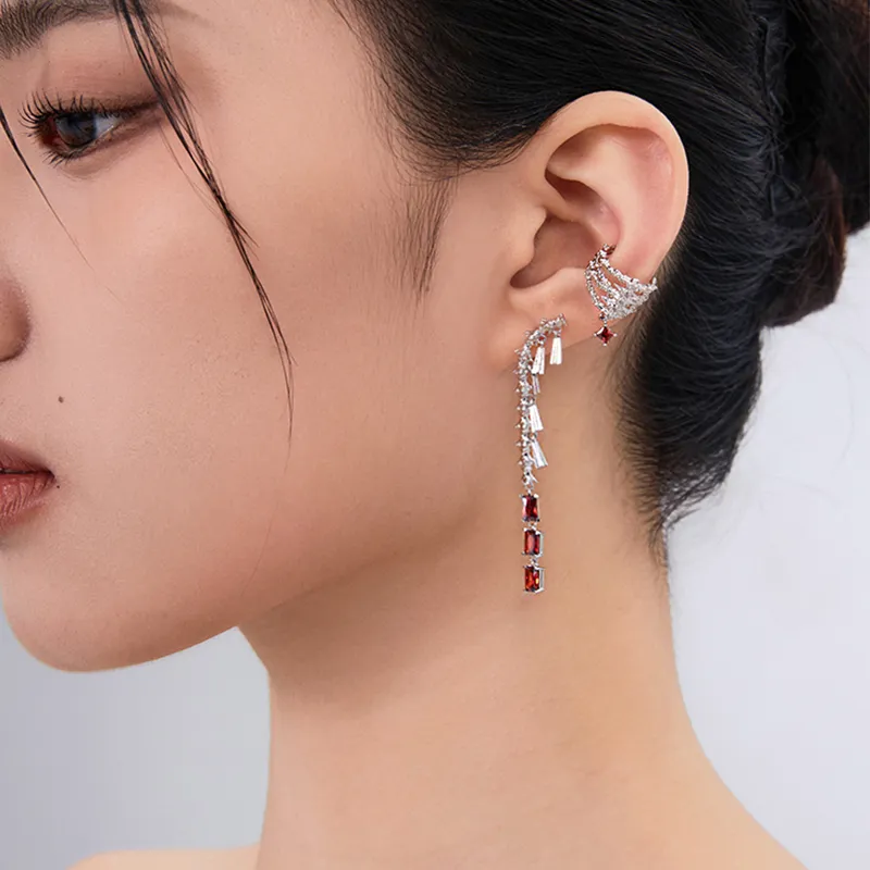GITHA All over 925 Silver Clip On Earrings Unisex-1