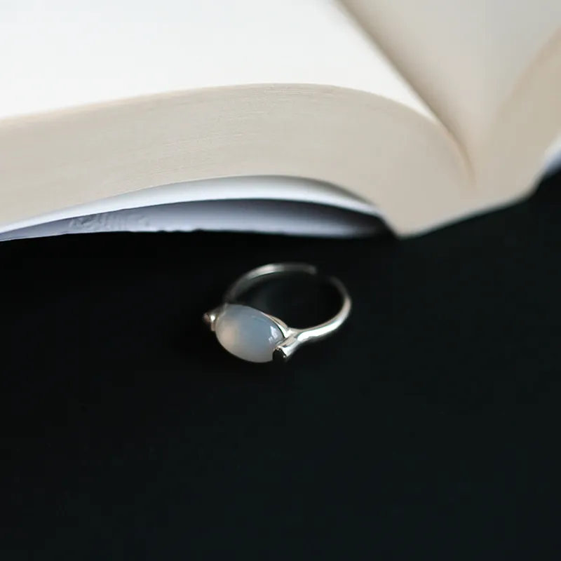 GITHA Natural Agate Rings Unisex-1