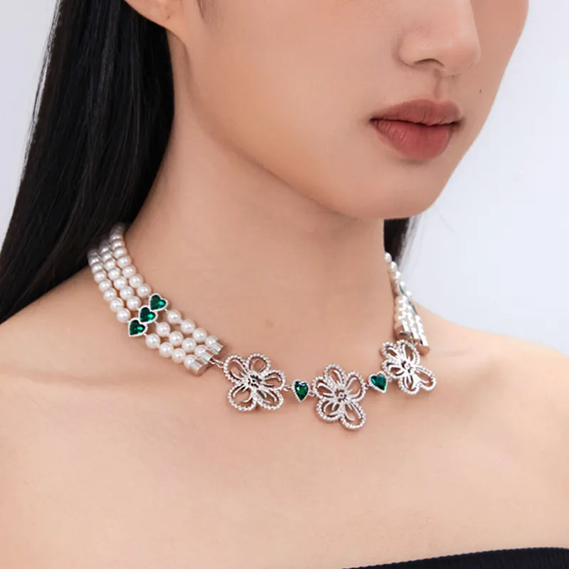 GITHA Synthetic Cubic Zirconia Necklaces Women's-4