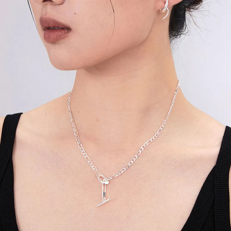 GITHA 925 Sterling Silver Necklaces Unisex-3