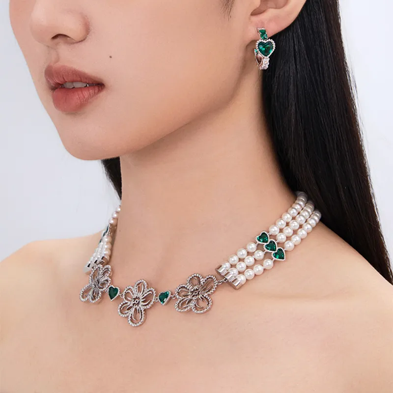 GITHA Synthetic Cubic Zirconia Necklaces Women's-2