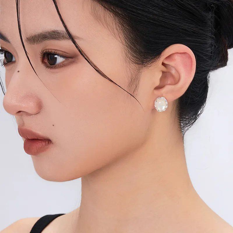 GITHA Mother Of Pearl Stud Earrings Women's-1