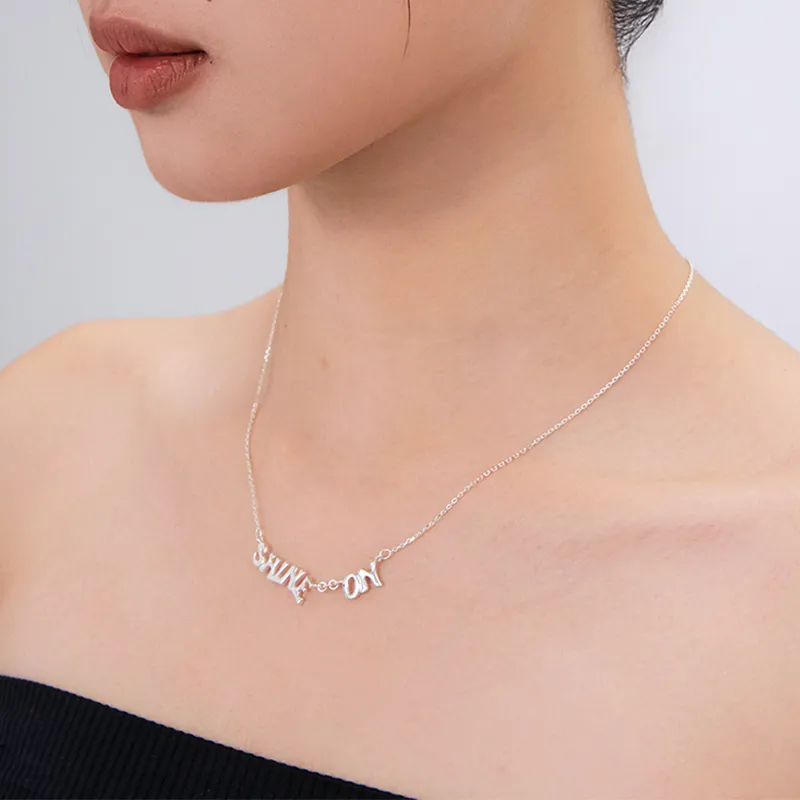 GITHA 925 Sterling Silver Necklaces Unisex-3