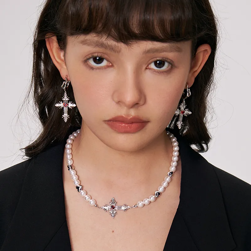 GITHA 925 Silver Needles Earrings Unisex-3