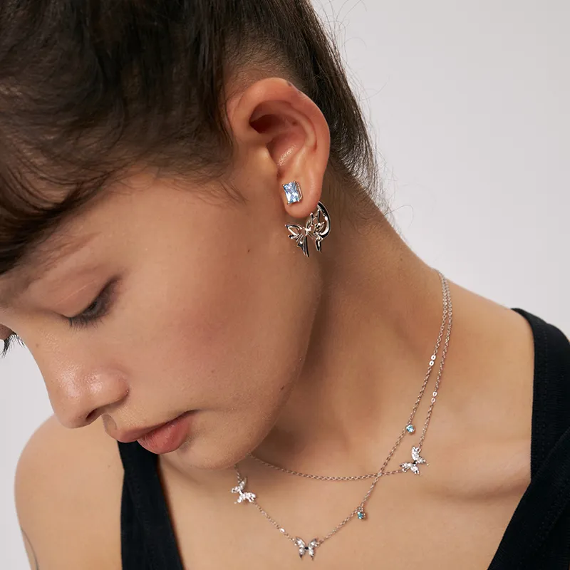 GITHA Synthetic Cubic Zirconia Earrings Women's-1