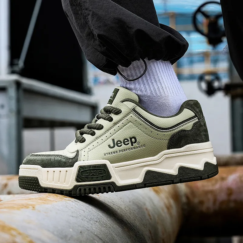 Jeep Low Top Skateboard Shoes Men's-11
