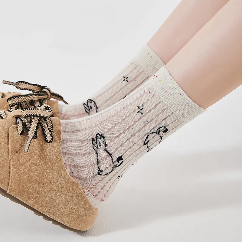 Master Mid Calf Socks Women's Shopping Bag 3 Pack-5