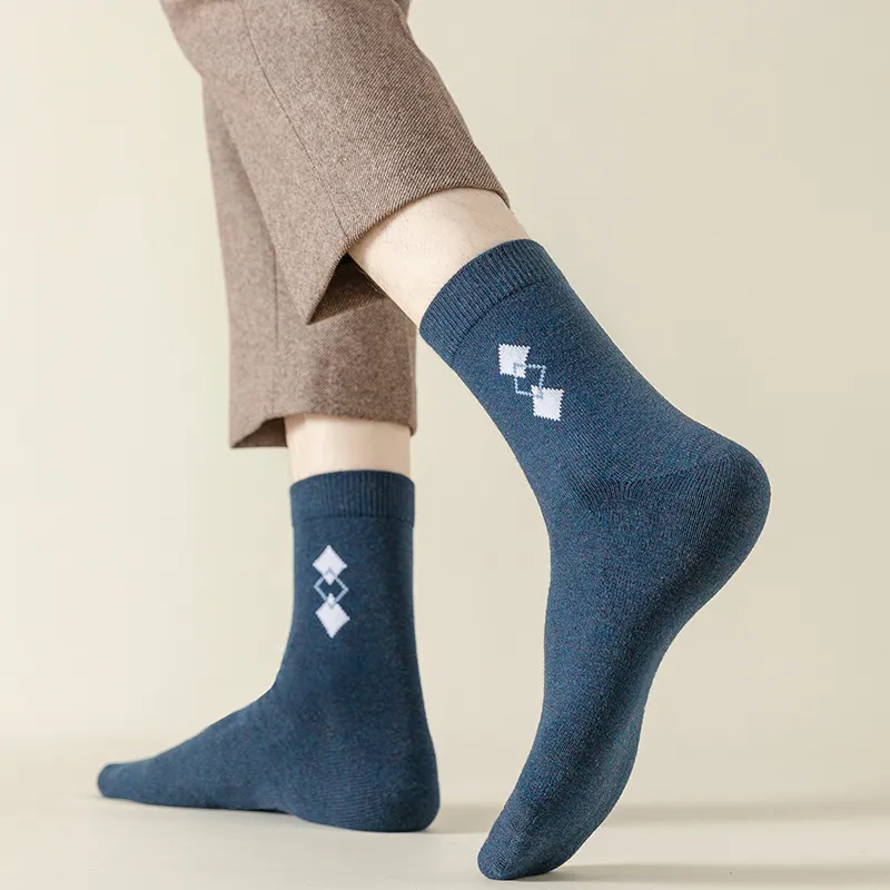 Master Mid Calf Socks Men's Shopping Bag Combo Set-5