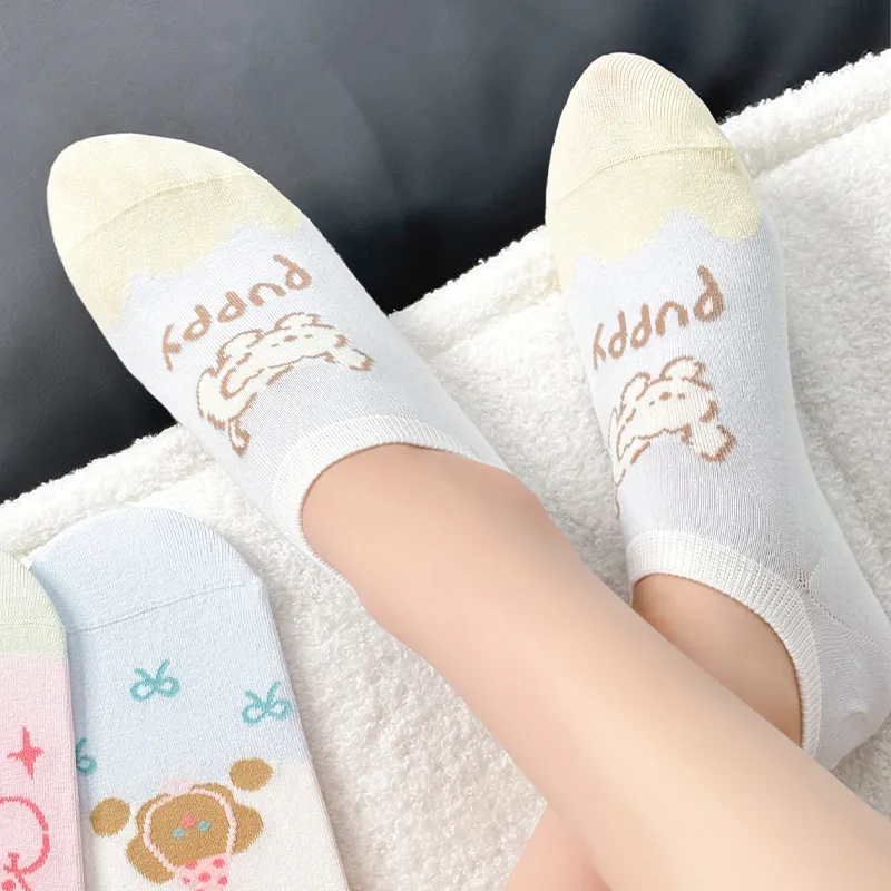 Master No Show Socks Women's Shopping Bag 5 Pack-4
