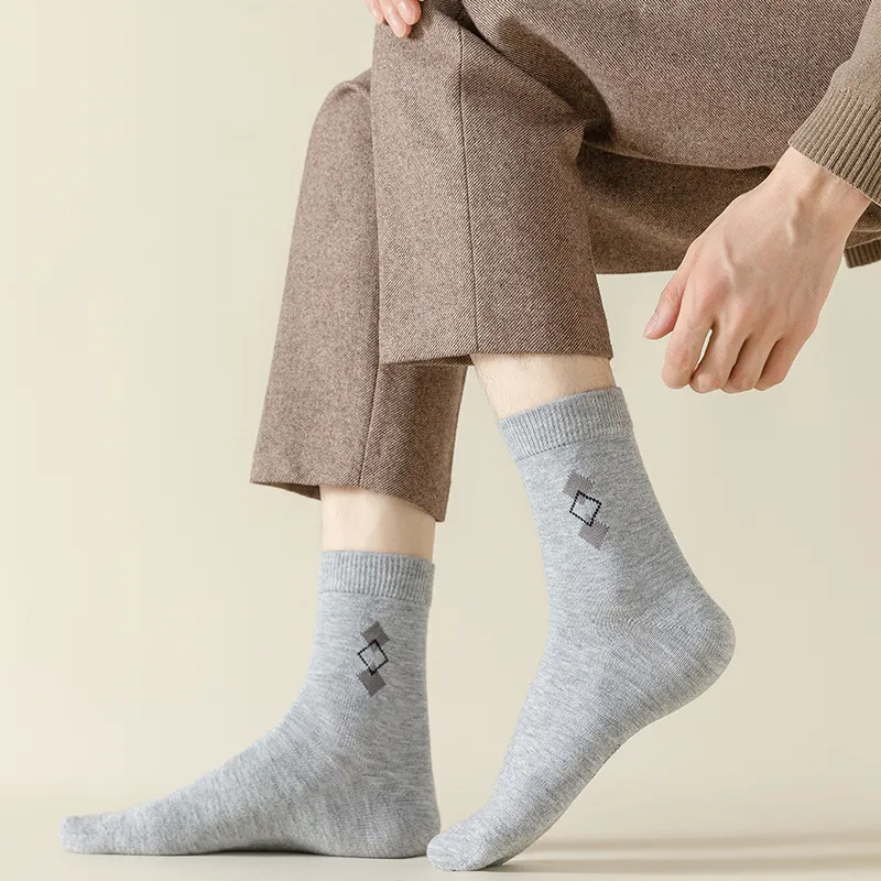 Master Mid Calf Socks Men's Shopping Bag Combo Set-4
