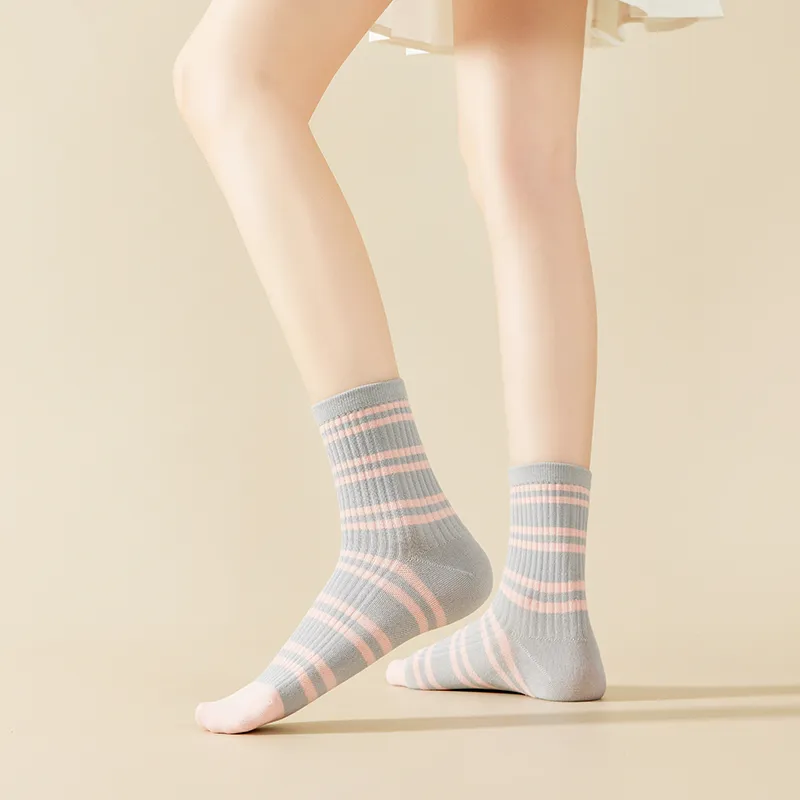 Master Mid Calf Socks Women's Shopping Bag 5 Pack-3
