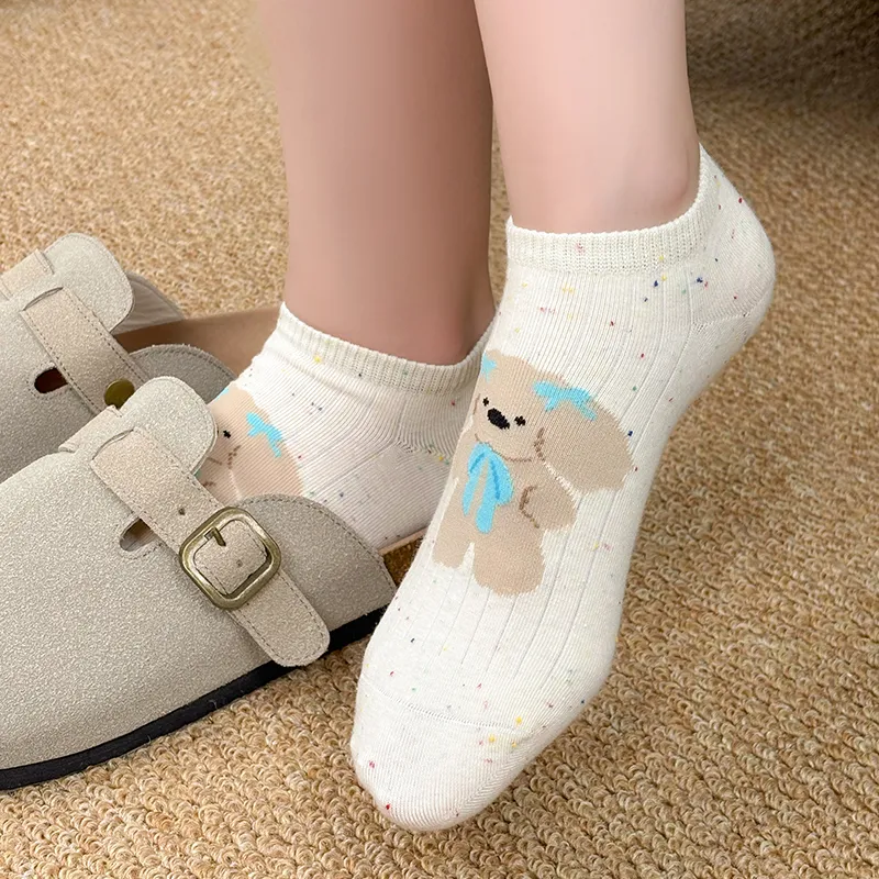 Master Ankle Socks Women's Shopping Bag 5 Pack Mixed Color-5